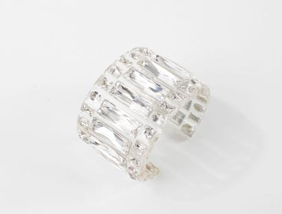DIOR ? 
Open cuff bracelet in transparent...