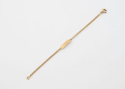 Small yellow gold (750) child's curb chain...