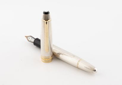 MONTBLANC
Silver and silver-gilt fountain...