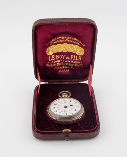LE ROY & Fils
Silver (950) pocket watch with...