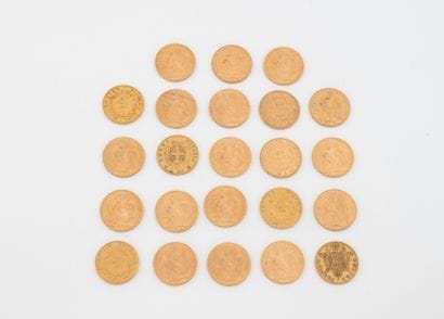 FRANCE, ITALY
Lot of twenty-three 20 franc...