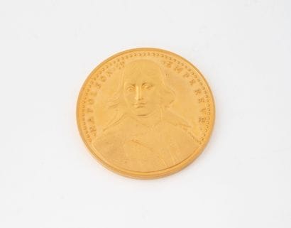 Medal of Napoleon I Emperor in yellow gold...