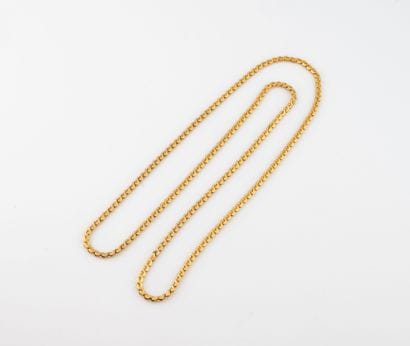 Gold-plated post link necklace.
Length: 68...