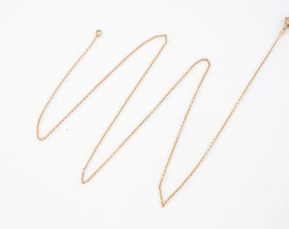 Yellow gold (750) forçat link neck chain.
Silver...