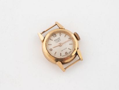 NIVADA
Round ladies' wristwatch case in yellow...