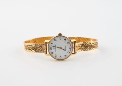Ladies' wristwatch in yellow gold (750),...