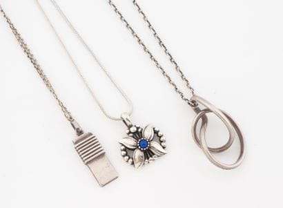 Georg JENSEN
Three silver necklaces (min...