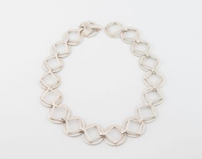Christofle
Silver necklace (925) with openwork...