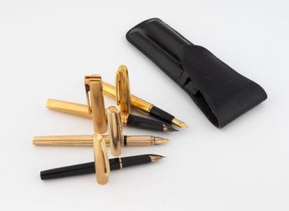 WATERMAN, RINASCIMENTO
Set of four gilt metal...