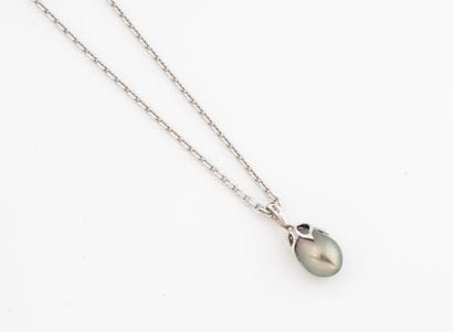 White gold (750) forçat chain and white gold...