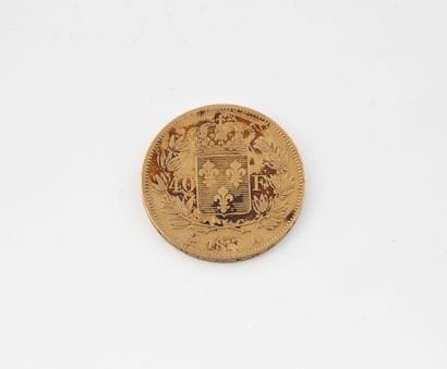 One 40 franc gold coin, Louis XVIII, 1817.
Weight...
