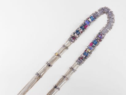 Important fancy belt with several rows of...