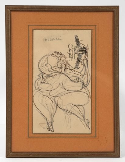 Gaston LACHAISE (1882-1935)
Female nude,...