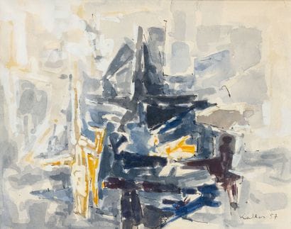 Paul KALLOS (1928-2001)
Untitled, 1957.
Ink,...
