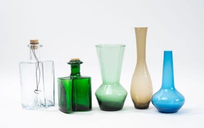HOLMEGAARD
Two decanters, circa 1960.
One...