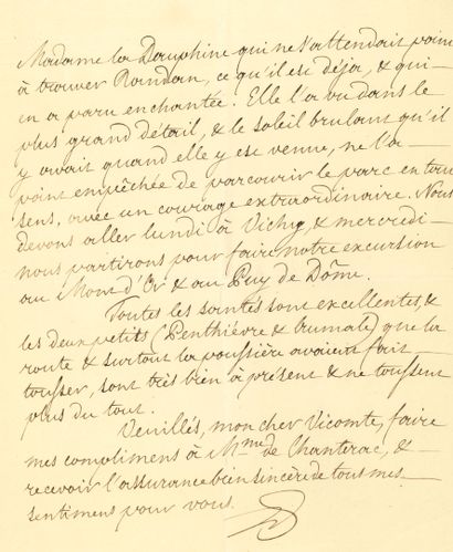 LOUIS-PHILIPPE (1773-1850)
L.A.S. (paraphe),...