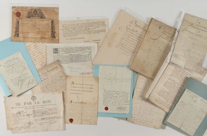 MARINE. ANCIEN RÉGIME
16 lettres ou pièces,...