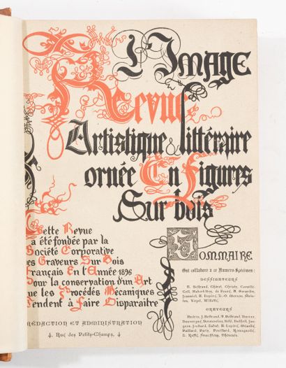 L'Image. 
Revue littéraire et artistique,...