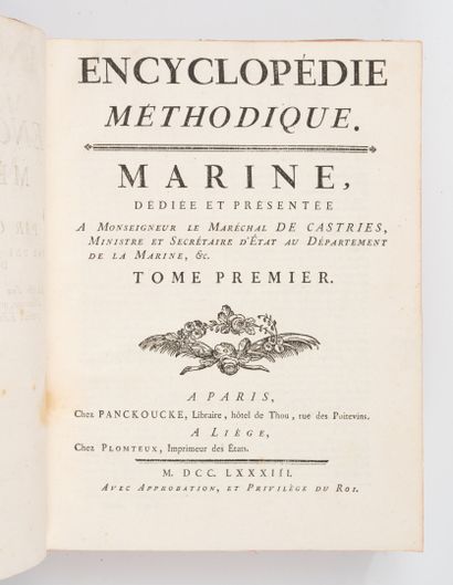 Encyclopédie méthodique.
Marine.
Panckoucke,...