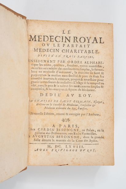 Lot de 4 livres et 1 manuscrit :
- Charles...