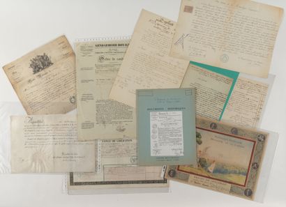 DIVERS
24 pièces, XIXe siècle ; formats divers,...