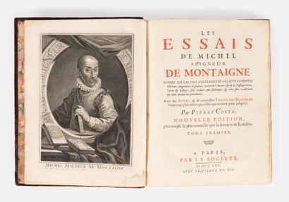 MONTAIGNE
Les essais de Michel de Montaigne....