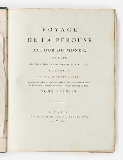 LA PEROUSE (Jean-François Galaup, comte de)....
