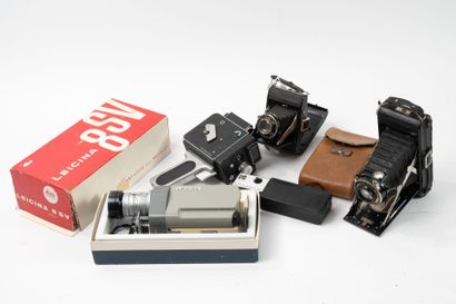 Lot of cameras, including : 
- A small camera...
