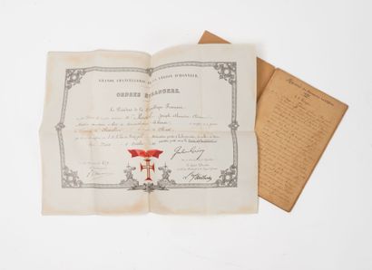 DECORATION - MILITARIA
- Diplôme de la Grande...