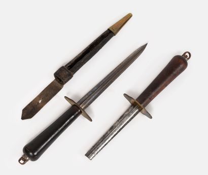 FRANCE, 19th century
Two boarding daggers,...