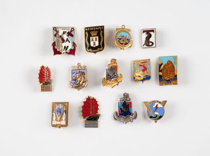 Quatorze insignes Marine : Volta, Tigre,...