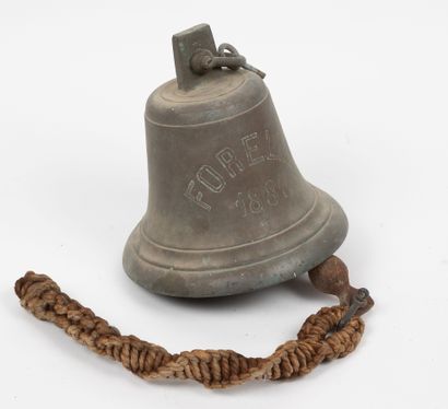 Cloche de quart en bronze, marquée FORELLE...