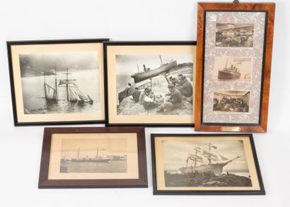 MARINE
Four black and white photographs,...