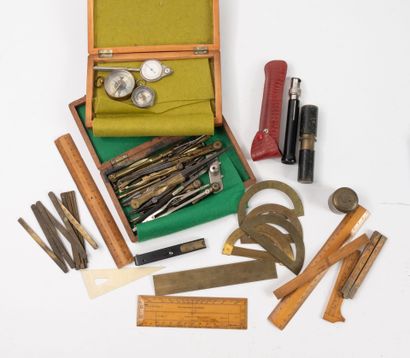 Strong set of geometry instruments:
- folding...