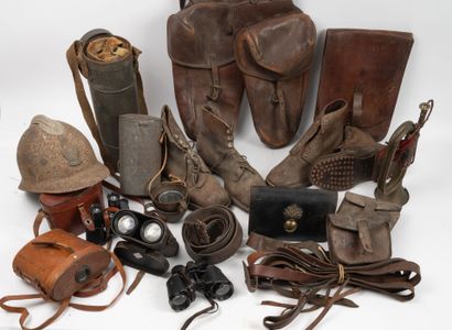 Fort lot de militaria WW1 et post WW1 comprenant...