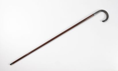 - Laced carriage whip with two silver-plated...