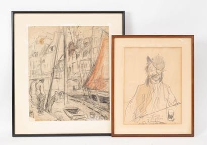 Fred PAILHES (1902-1991)
Three charcoal drawings...
