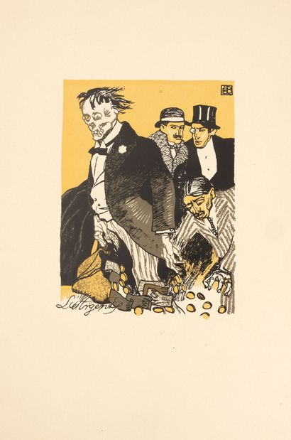 Edmond BILLE (1878 - 1959)
La danse macabre.
Ensemble...