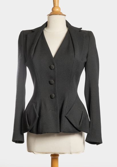 GALLIANO 
Veste de tailleur à basques en...