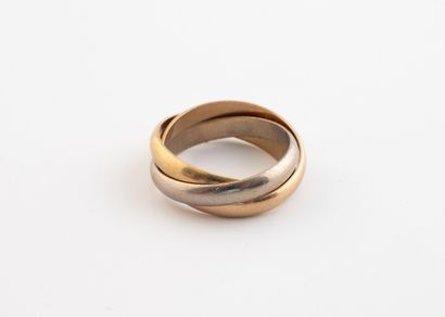 CARTIER
Alliance Trinity trois ors (750).
Signé...