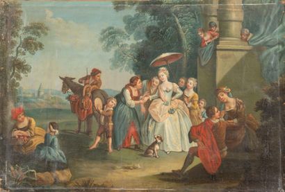 French school in the taste of the 18th century
Fortune-teller,...