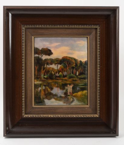 Camille FAURÉ (1874-1956), Limoges
Bathers...