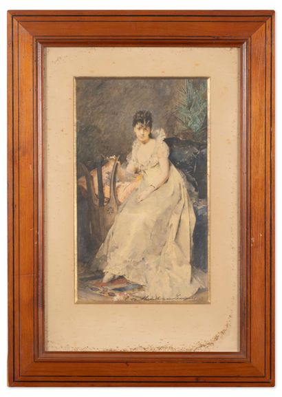 Madeleine LEMAIRE (1845-1928)
Elegant woman...