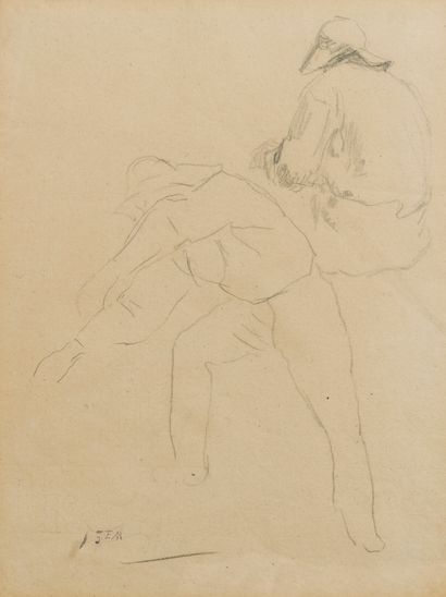 Jean-François MILLET (1814-1875) 
Study of...