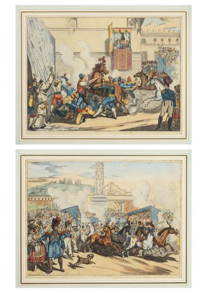 After Bartolomeo PINELLI (1781-1835)
Pair...