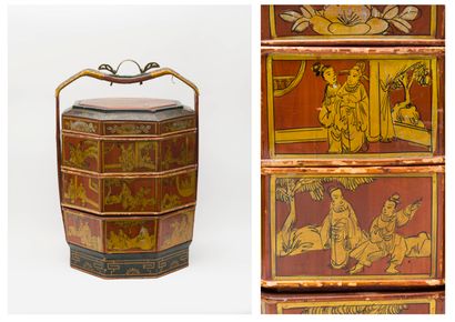 CHINA, 20th century
Large octagonal pantry...