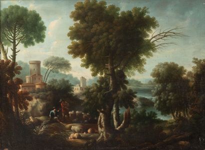 Italian school of the 17th century
Shepherds...