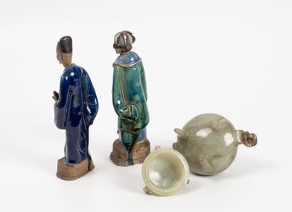 CHINA, 20th century 
- A pair of polychrome...