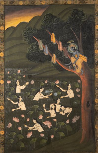 Indian school, 20th century
Two canvases...
