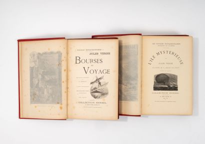 Jules VERNE
Lot of two books:
- Bourses de...